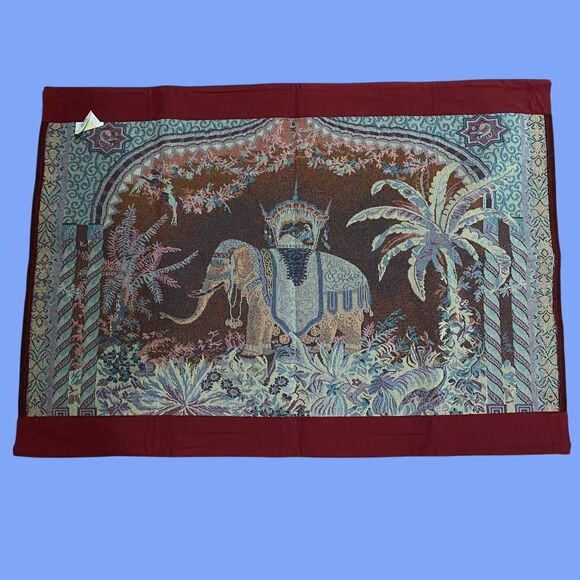 Vtg Bombay Company Elephant Tapestry-26”x36”-EUC - Picture 8 of 10
